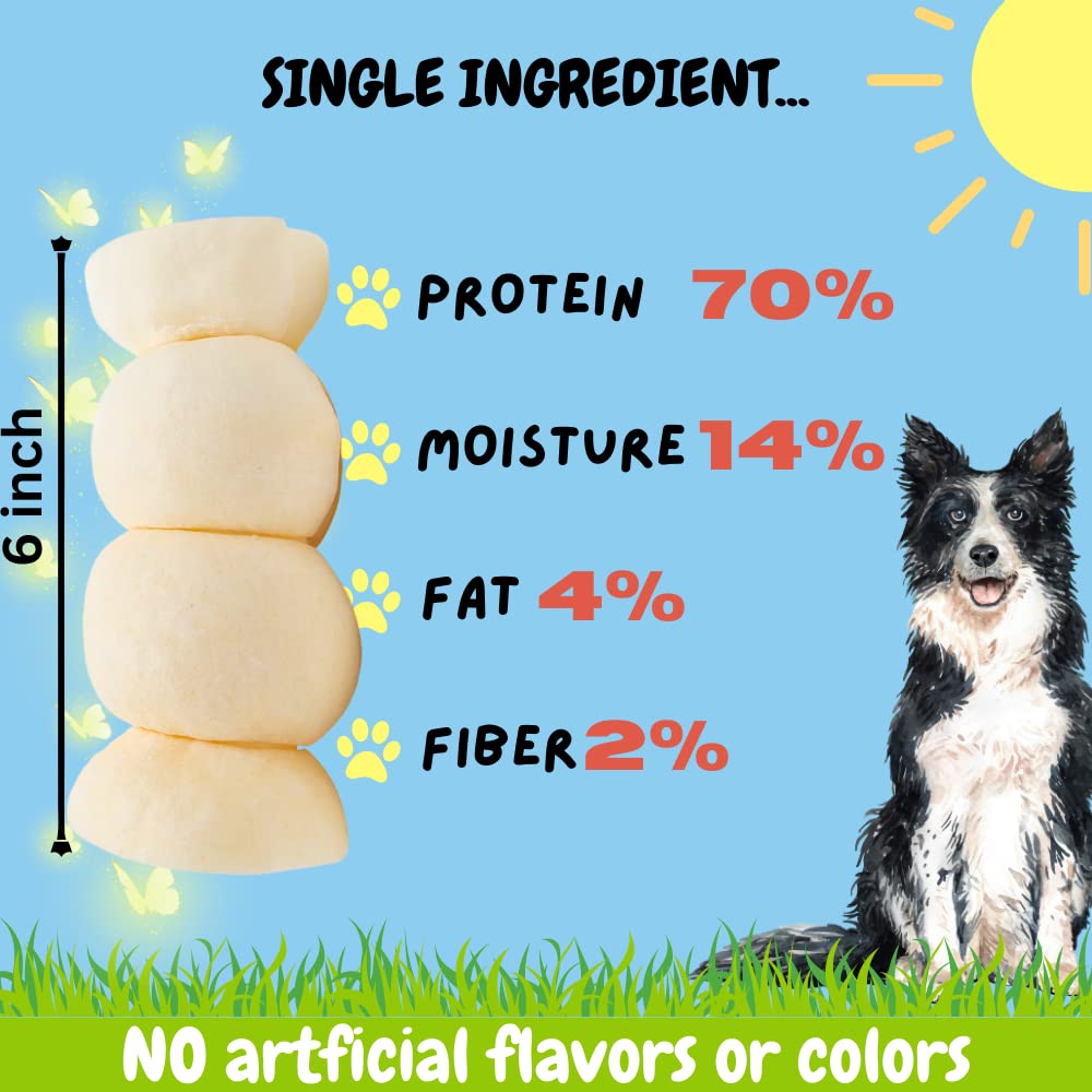 Bullysticks & More dog chewing beef cheek roll during playtime helps curb boredom.