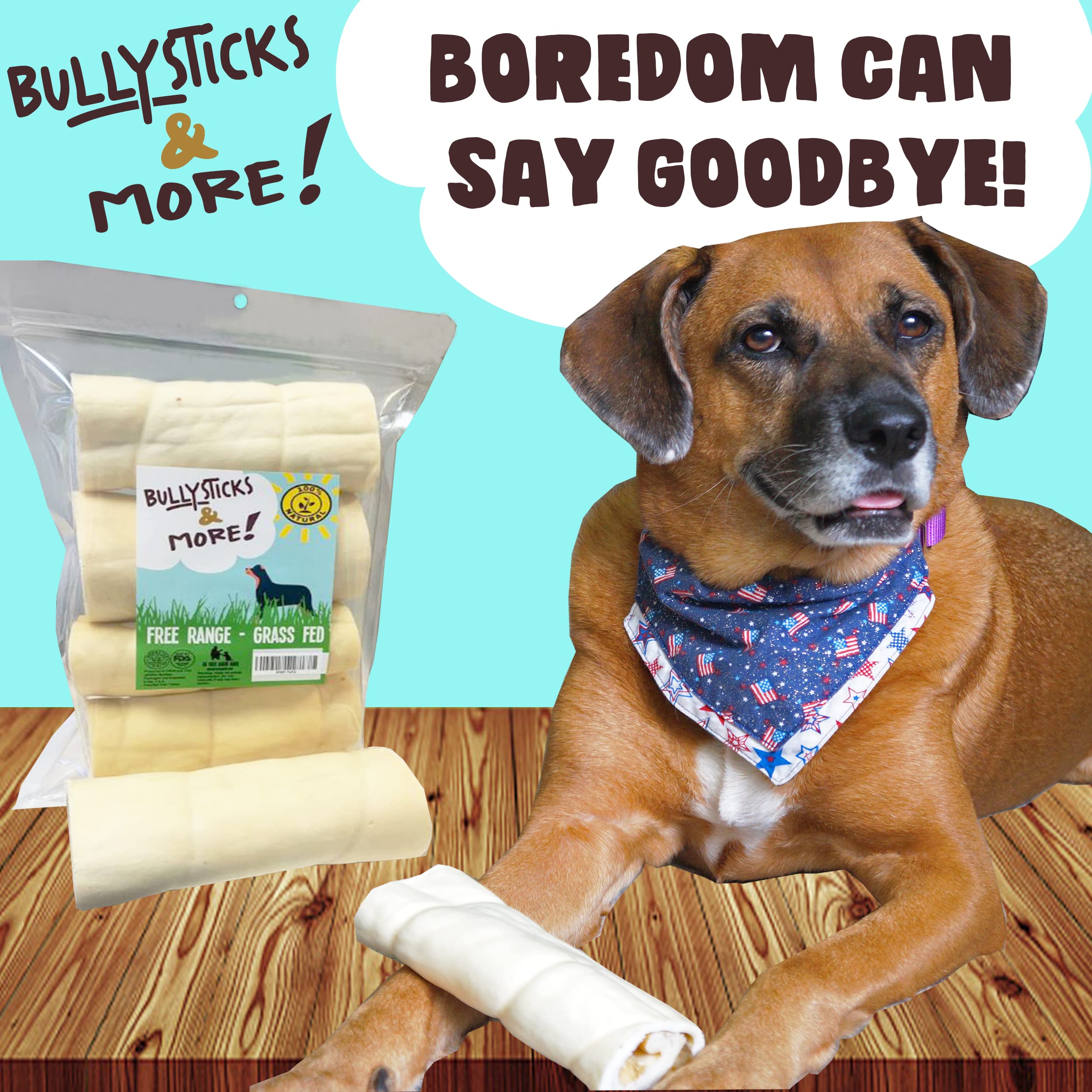 Bullysticks & More single-ingredient beef cheek roll supports simple nutrition.