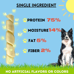 BULLYSTICKS & MORE beef cheek springs dog chew ready for durable playtime