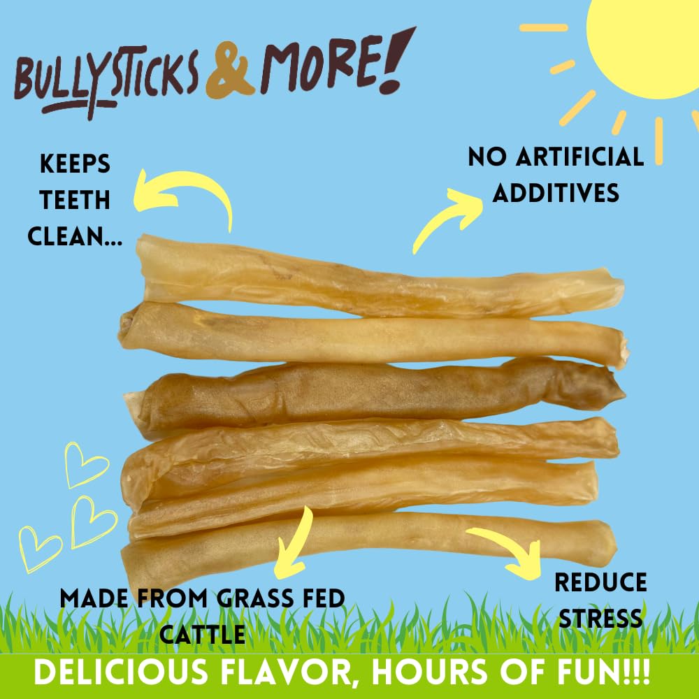 BULLYSTICKS & MORE dog chews emphasize protein-rich bite for active dogs.