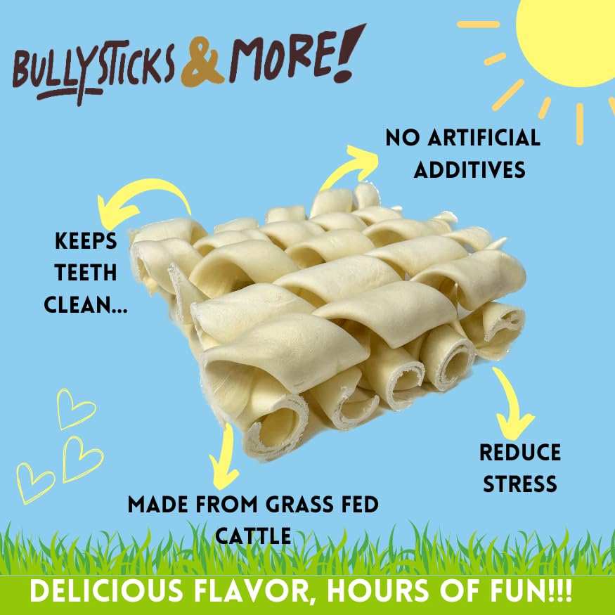 BULLYSTICKS & MORE beef cheek springs packaging 10-count bag for easy storage
