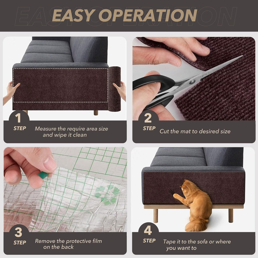 BumaiGo cat-scratching-mat multi-purpose-use suits sofas, walls, doors