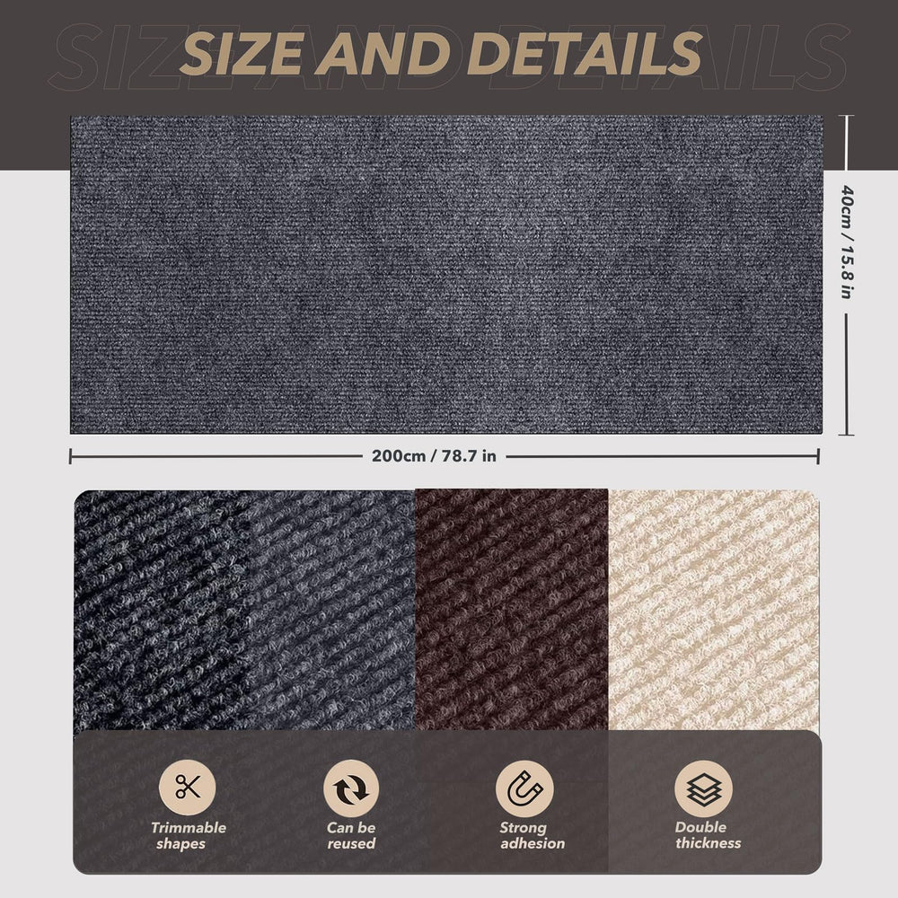 BumaiGo scratch-resistant mat is 0.2 inches thick with carpet texture.