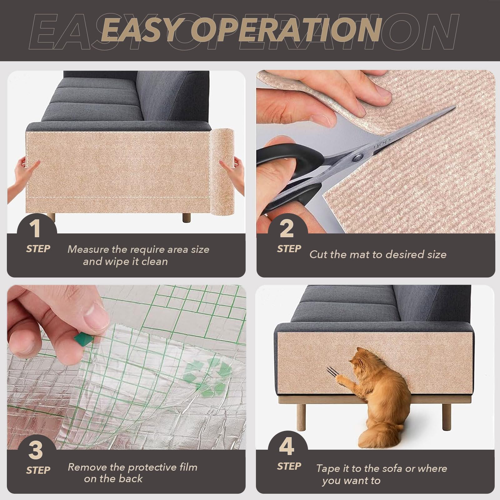 BumaiGo eco-friendly installation with optional screws for versatility.