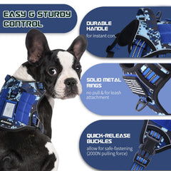 BUMBIN reflective harness with handle for safer evening strolls.