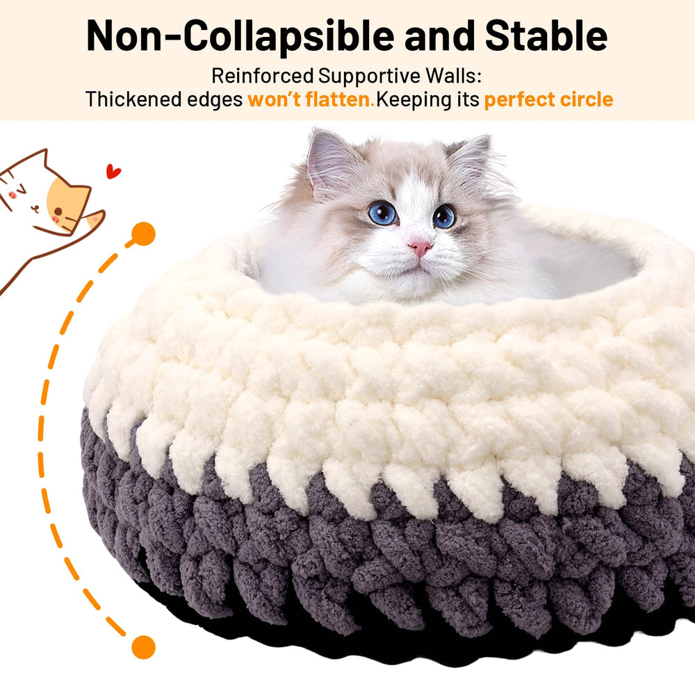 BUMUBI Rondo cat nest narrow entrance for curled-up cats