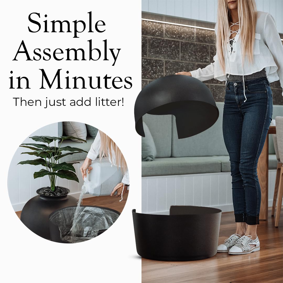 Bundle & Bliss Secret Litter Box modern room aesthetic.