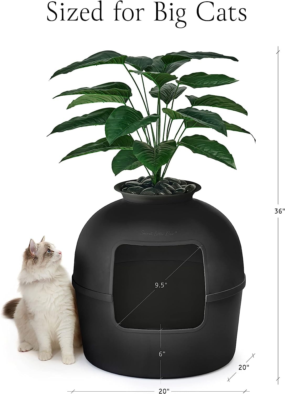 Bundle & Bliss Secret Litter Box reusable liners compatibility eases litter changes.