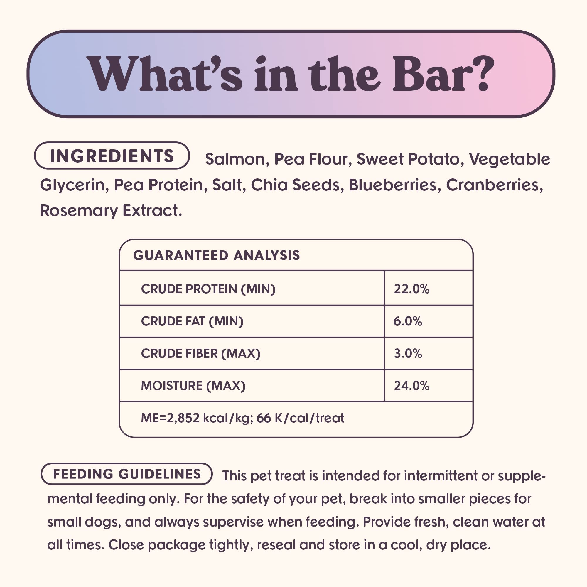 Bundle x Joy Ride & Vibe Salmon Jerky closeup shows real salmon as first ingredient for dogs.