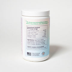 Bundle x Joy scoop and powder pack show easy dosing for gut health support.