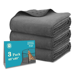Bunlitent 63x63 pee pad top surface soft gray fabric for pet comfort
