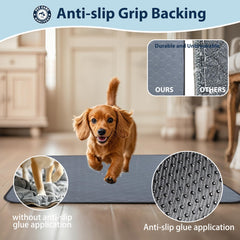 Bunlitent washable pee pad waterproof backing prevents leaks on floors.
