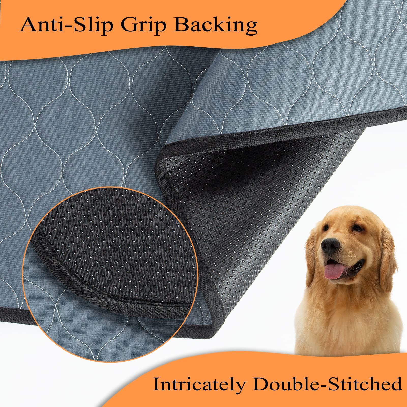 Bunlitent Washable Pee Pad waterproof fabric ensures durability and spill protection