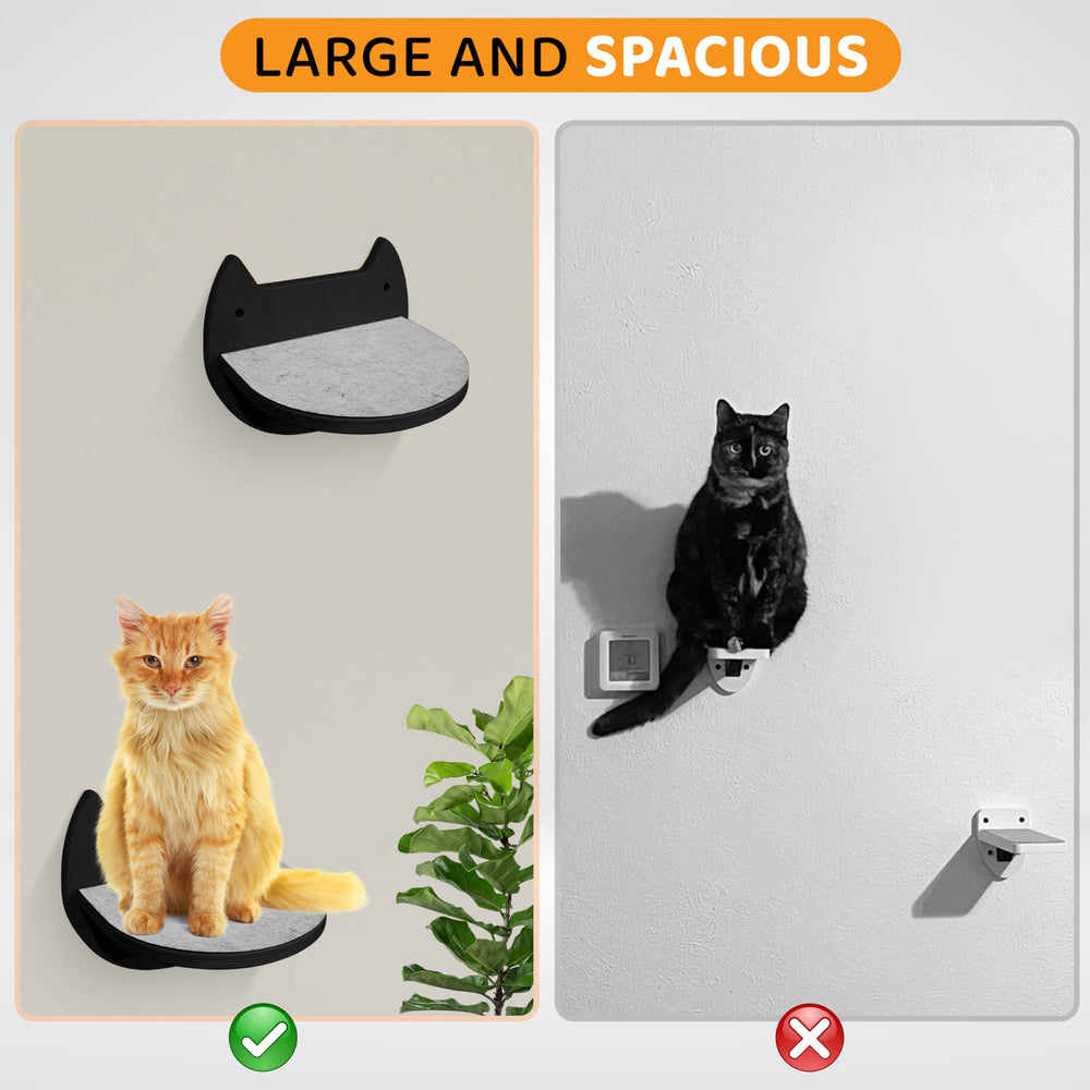 BUOGA cat wall shelves wall-mount installation guide demonstrates quick setup