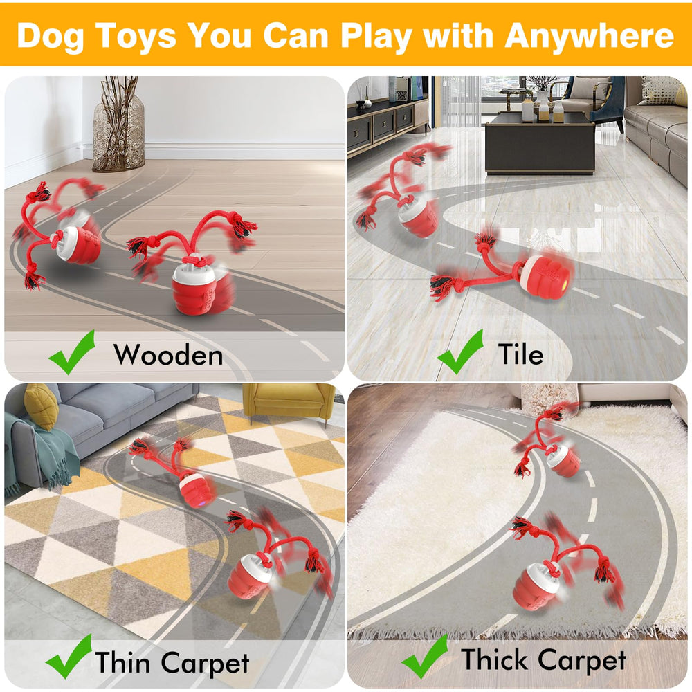 BUPIHUKA Interactive Dog Ball vibrant LEDs attract dogs for night play