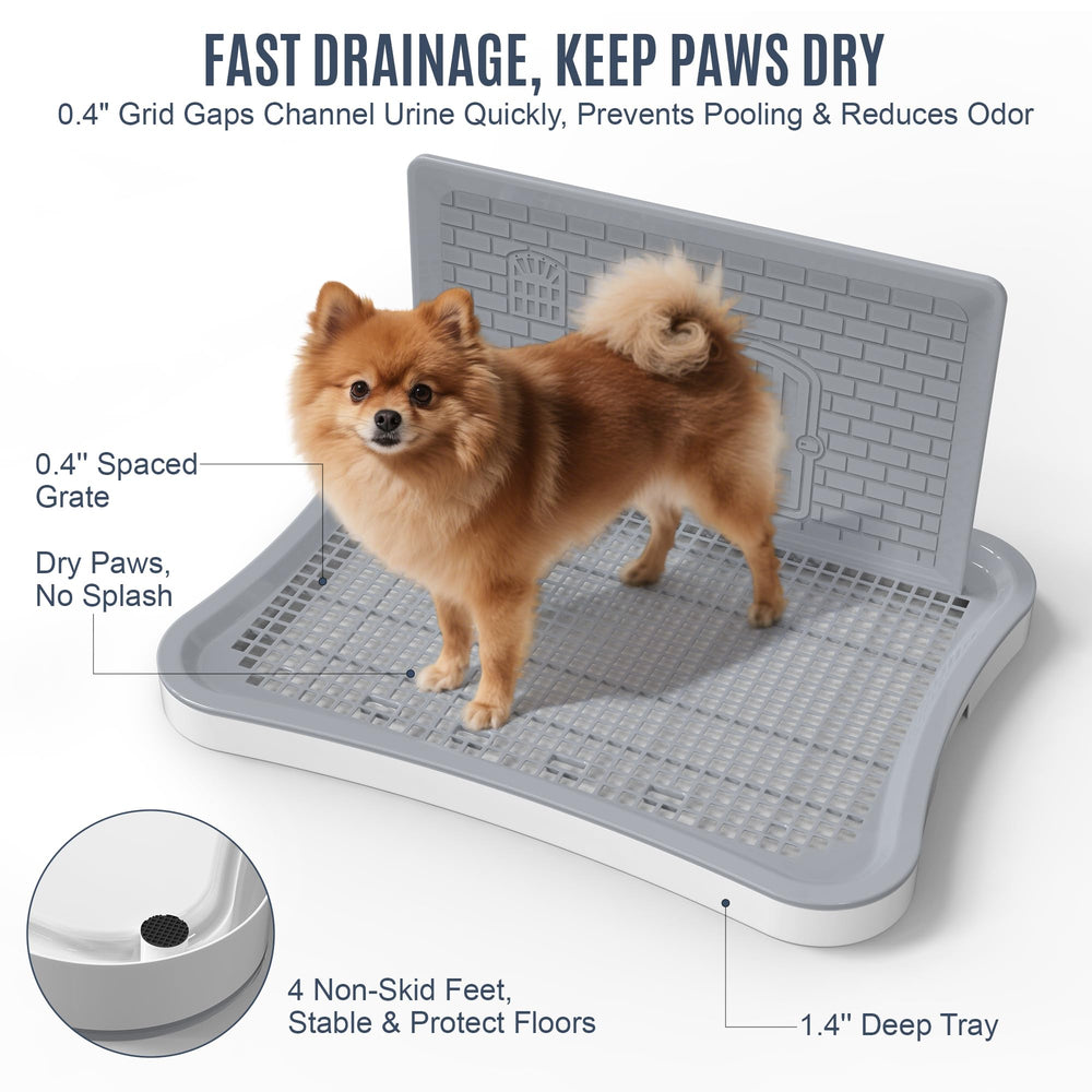 BUPIHUKA pee pad holder with four anti-slip feet on floor