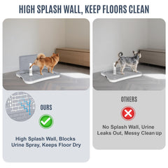 BUPIHUKA pee pad holder top view illustrating compact dimensions