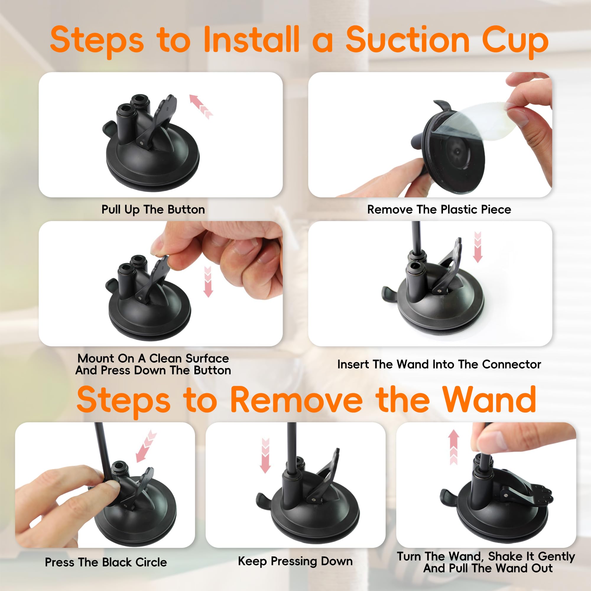 BURCHLIFE durable suction cups providing multi-location grip
