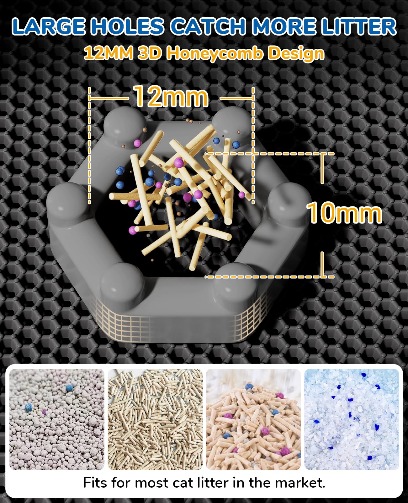 BurgeonNest cat litter mat large coverage supports multi-cat households.