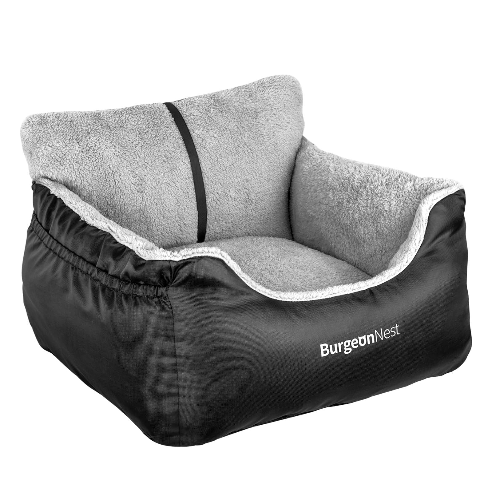 BurgeonNest dog car seat includes clip-on leash compatibility for added safety.