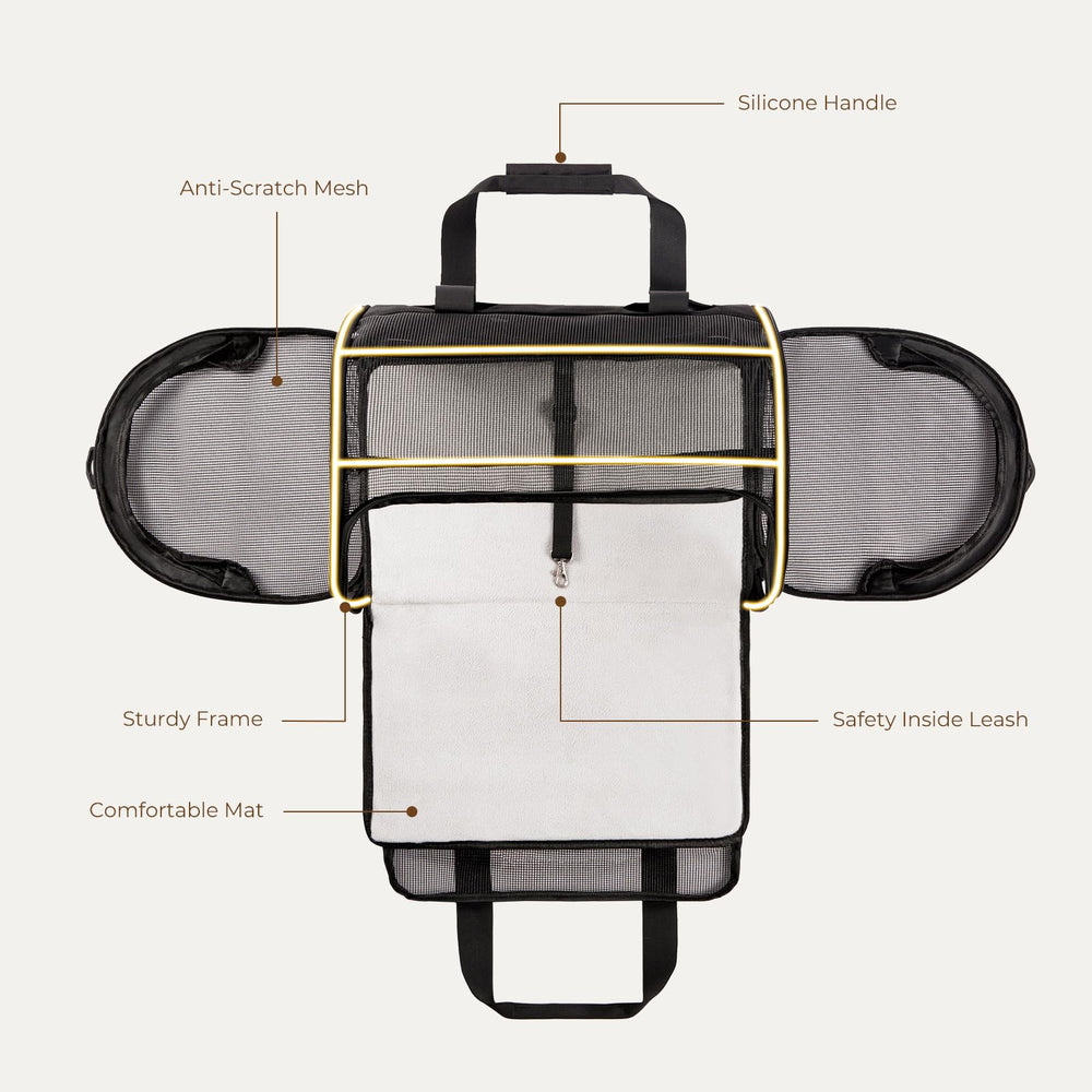 BurgeonNest large pocket stores treats and toys for travel