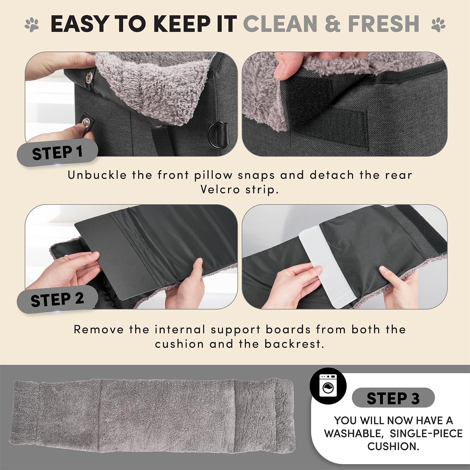 BurgeonNest small pet car seat fits pets up to 11lbs