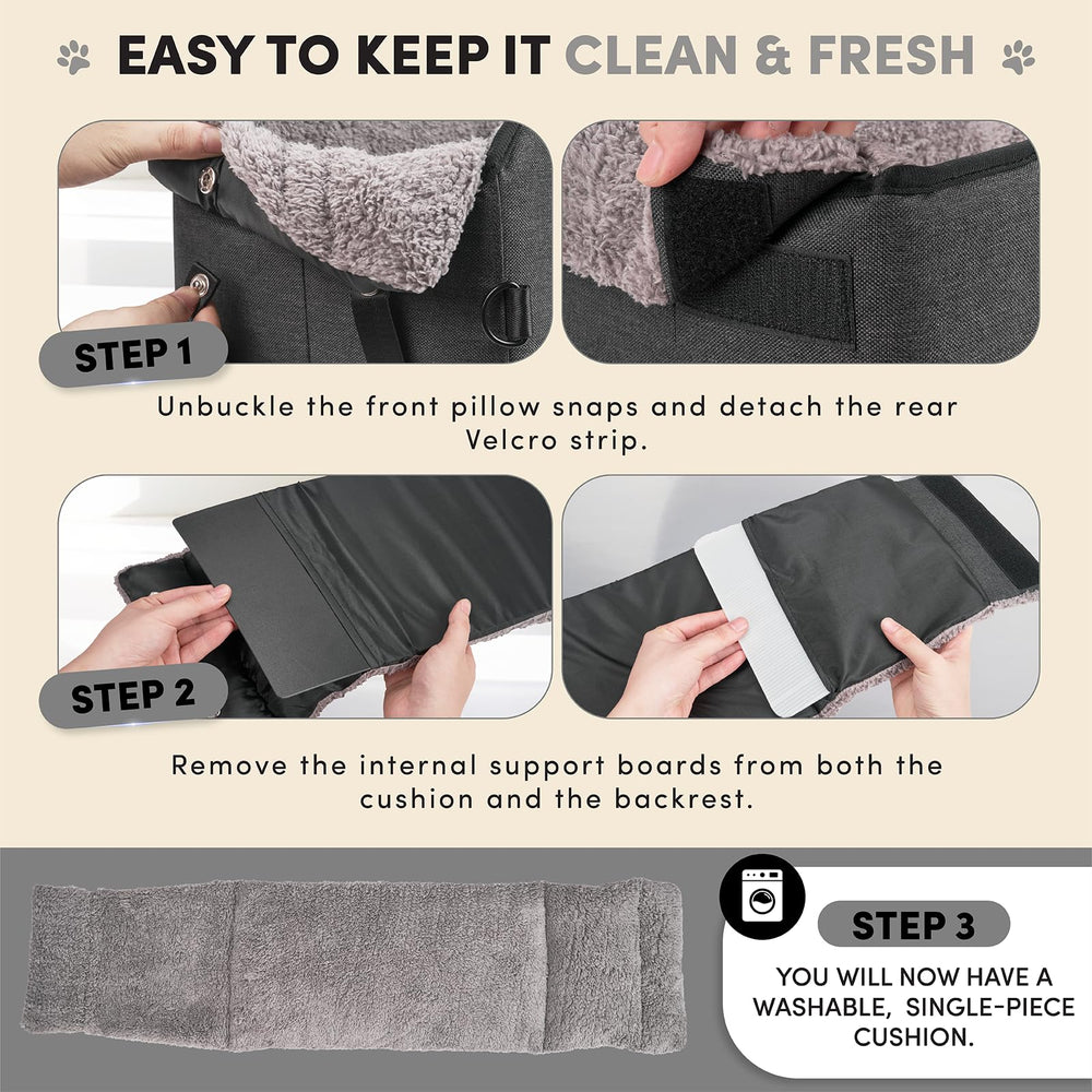 BurgeonNest small pet car seat fits pets up to 11lbs