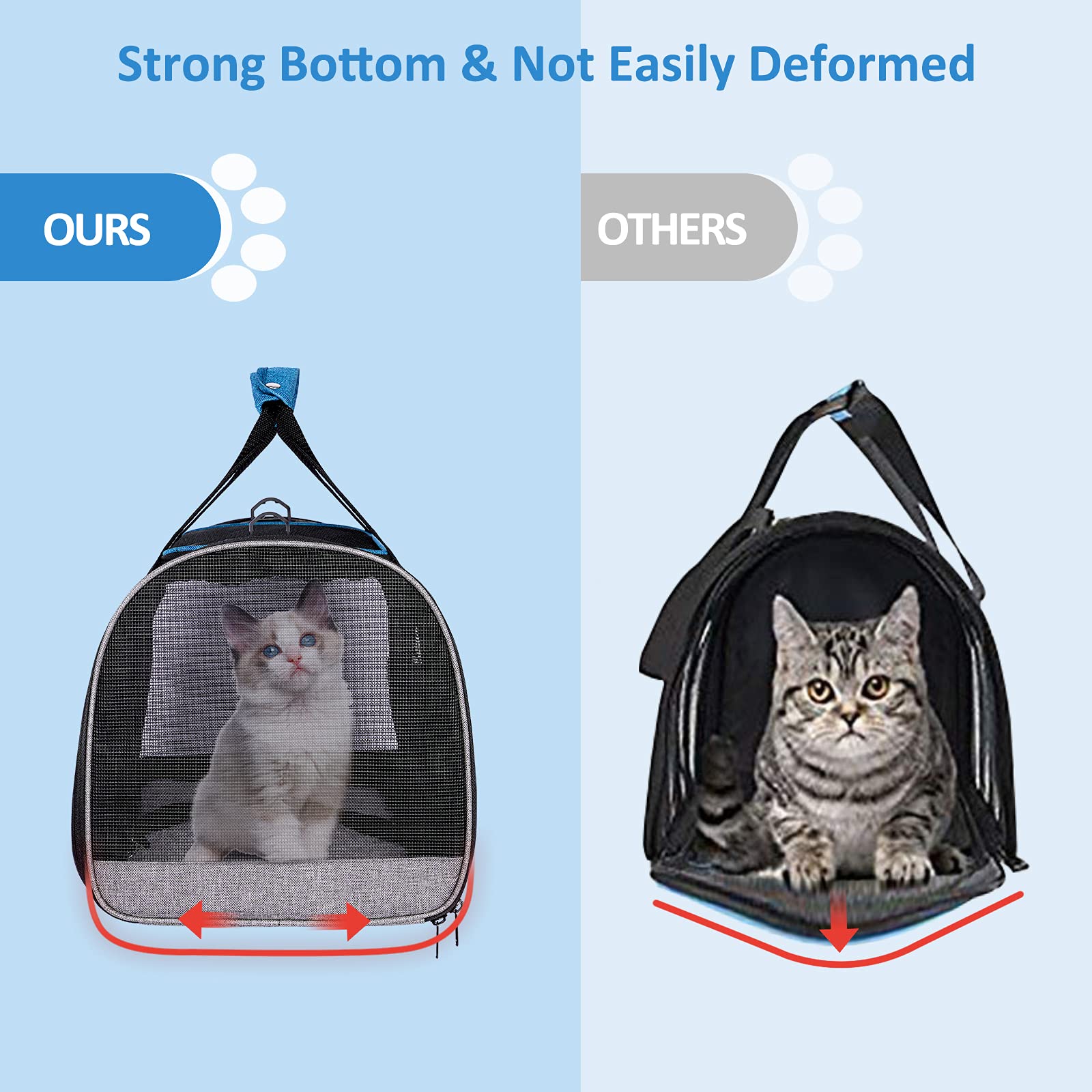 BurgeonNest breathable fabric with plush cushion for cozy trips