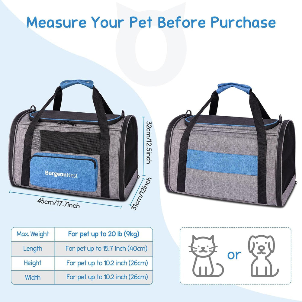 BurgeonNest cat carrier three-door entry eases loading and unloading pets.