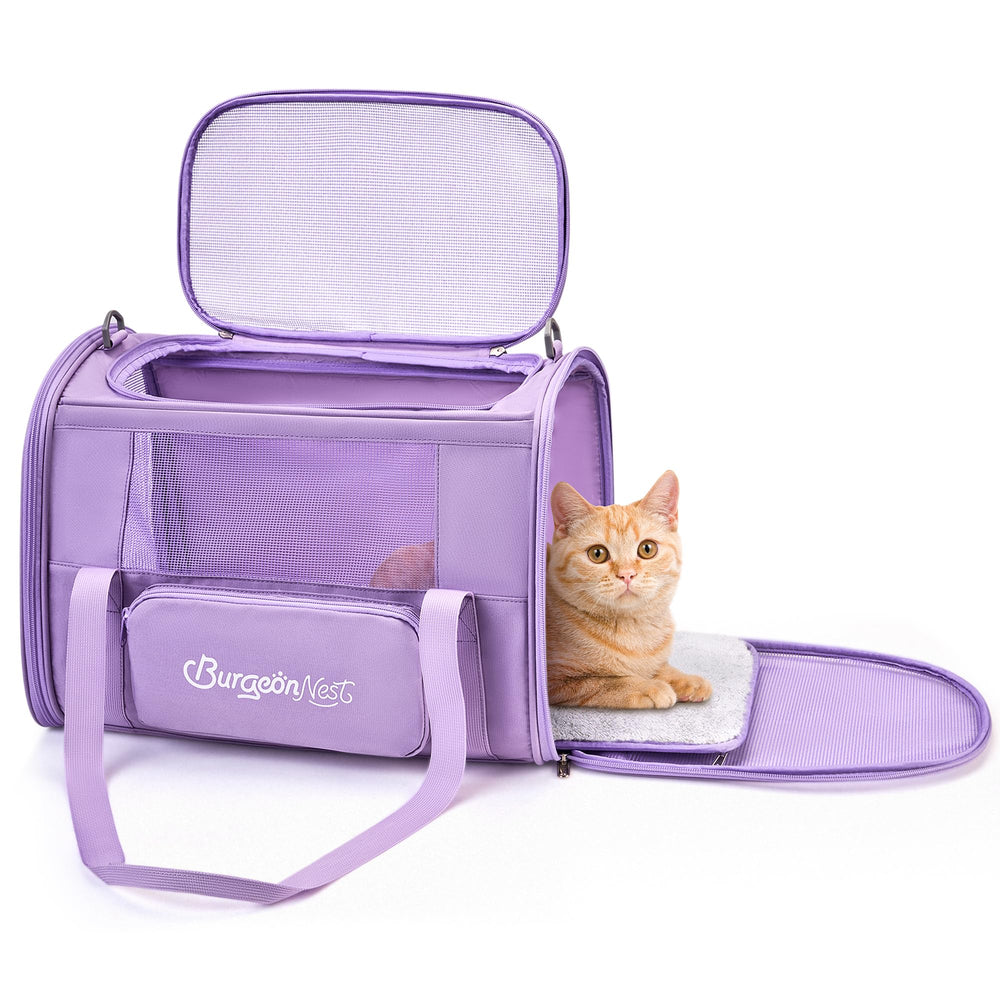 BurgeonNest cat dog carrier exterior view showing sturdy soft sided travel design