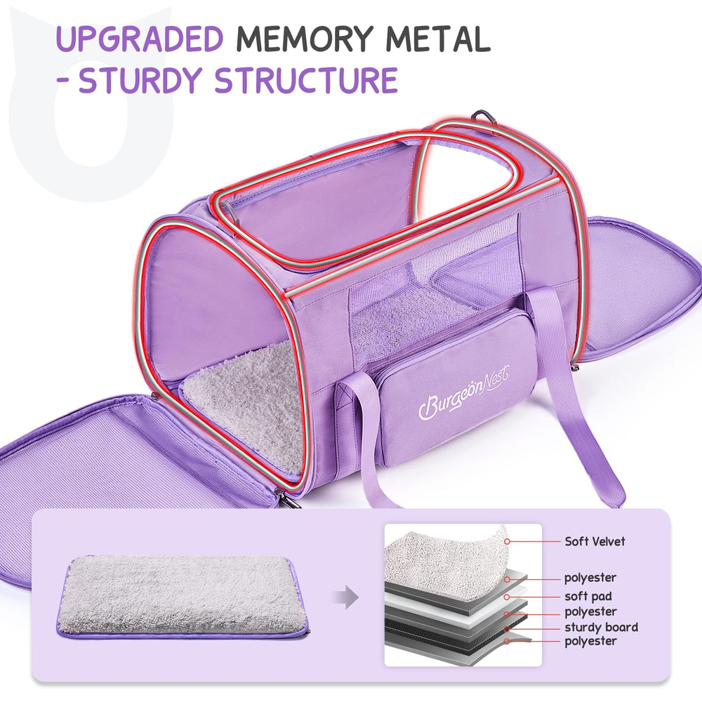 BurgeonNest mesh windows provide airflow and visibility during travel