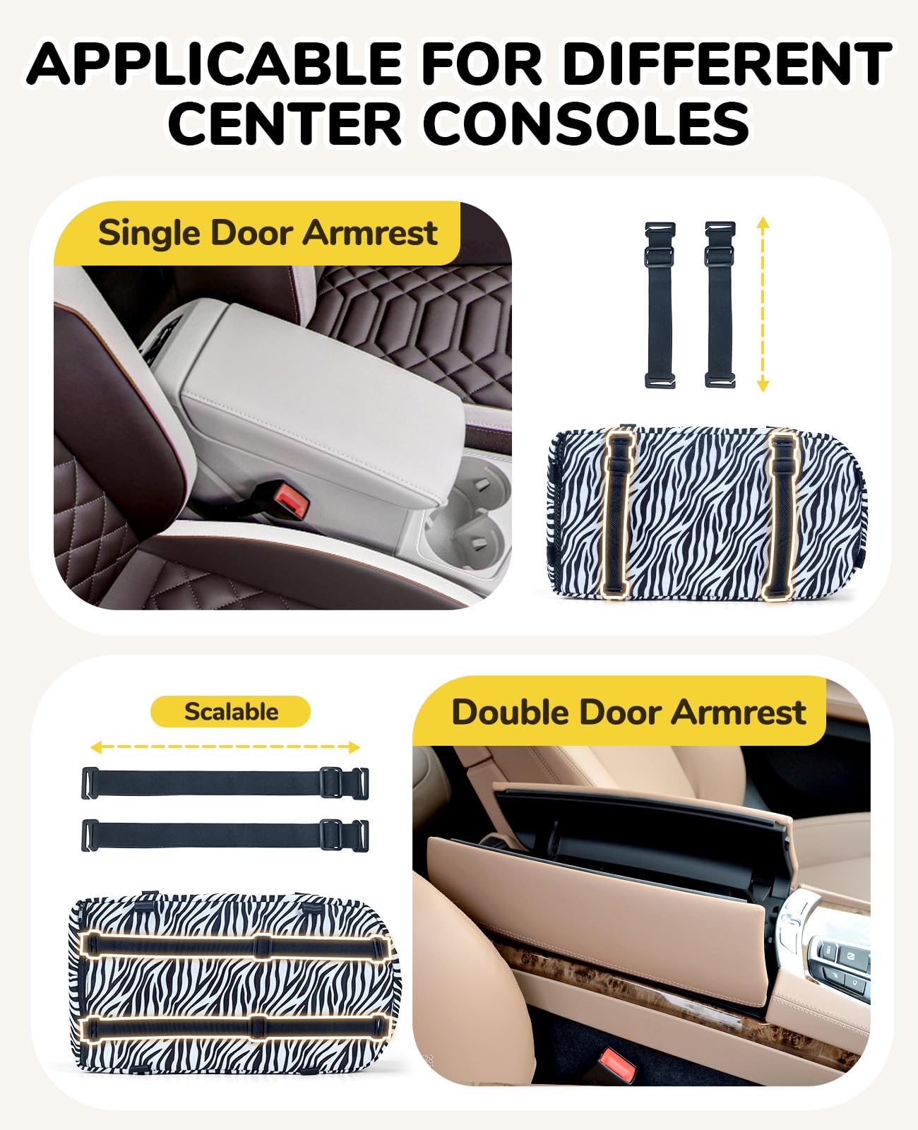 BurgeonNest center-console seat installation in car to fit various layouts