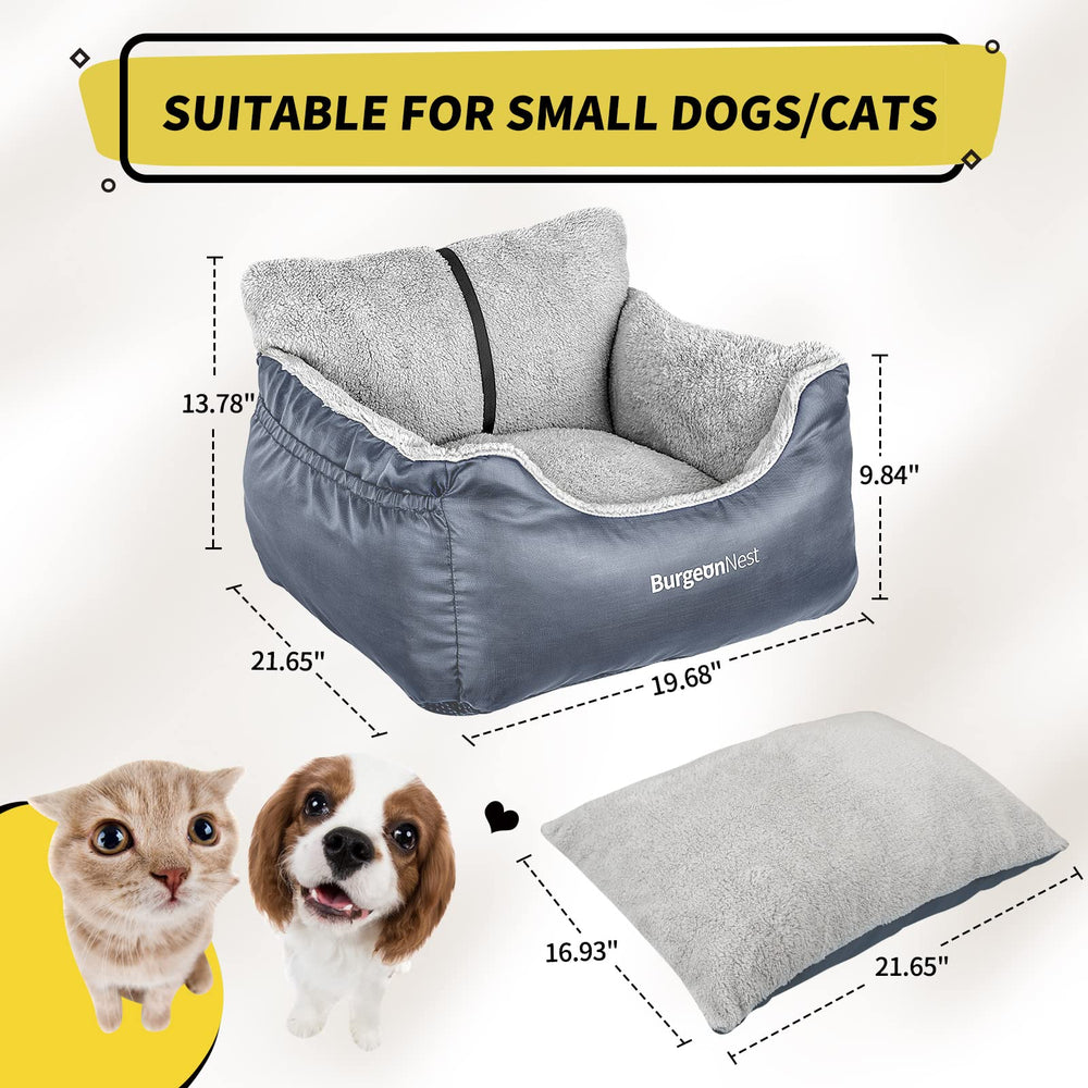 BurgeonNest dog car seat back view highlights durable construction for road trips