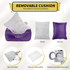 BurgeonNest purple bottom dog seat with anti-slip dots for stability