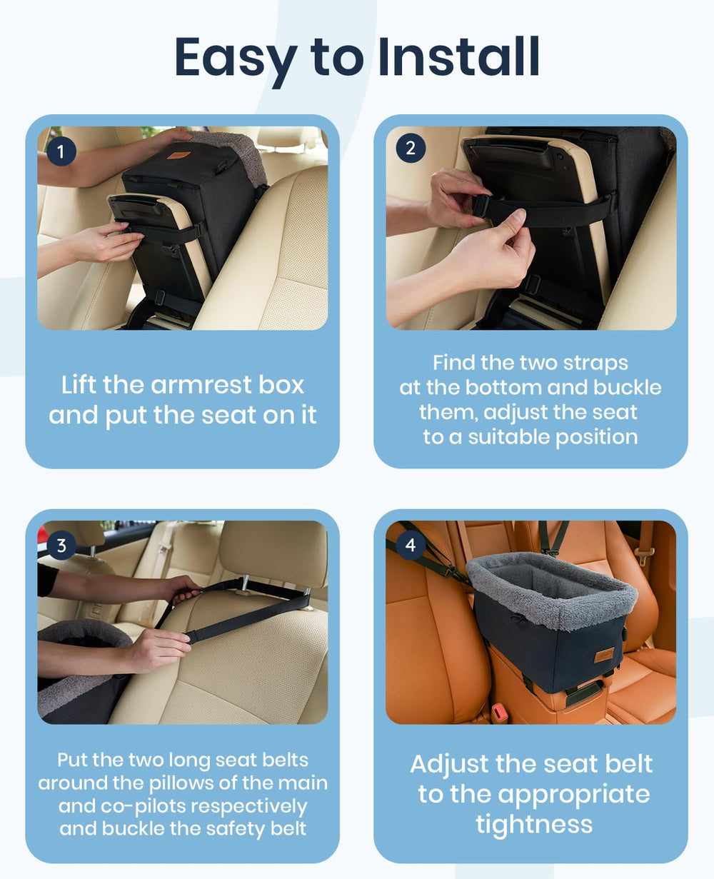 BurgeonNest dog car seat interior is washable for busy homes.