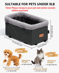 BurgeonNest dog carseat showing double protection belts for extra seat security