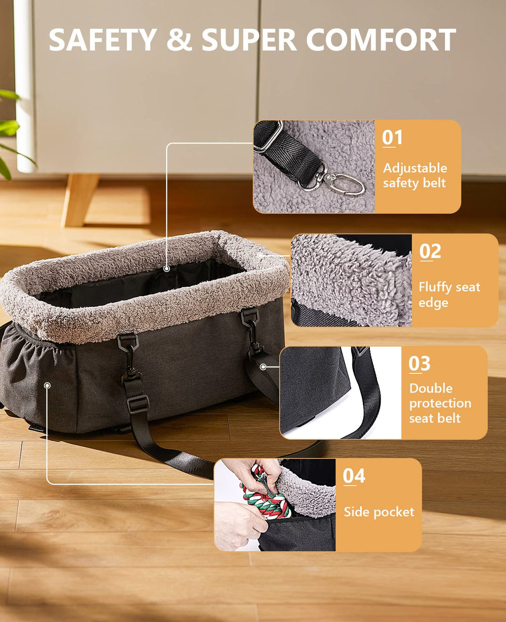 BurgeonNest dog carseat includes replaceable pee pad for quick cleanup