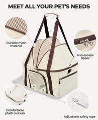 BurgeonNest front-pocket storage keeps treats and toys within easy reach.