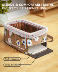 BurgeonNest padded cushion dog seat offers cozy comfort for small pets.