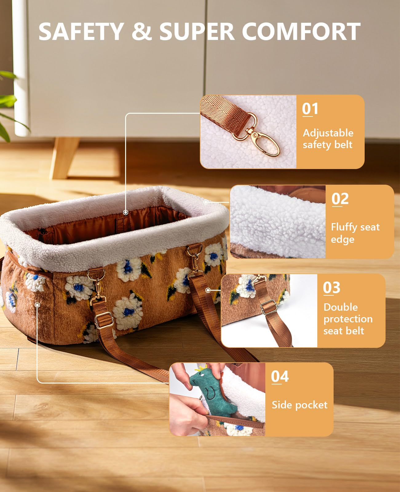 BurgeonNest removable washable cushion simplifies cleaning after travels.