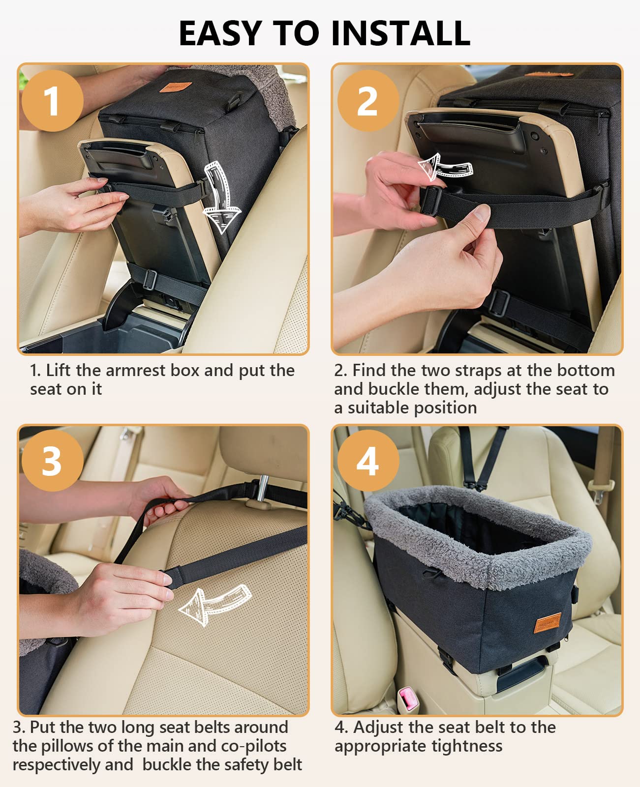 BurgeonNest storage pocket keeps treats and leashes within reach.