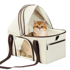 BurgeonNest top-expandable canopy for easy entry and improved ventilation during travel.