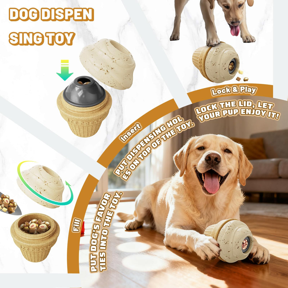 BURIESUR indestructible-frozen-treat-dispenser-dog-chew-toy for-large-dogs provides durable distraction