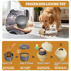 BURIESUR indestructible-frozen-treat-dispenser-dog-chew-toy for-medium-dogs encourages mental engagement
