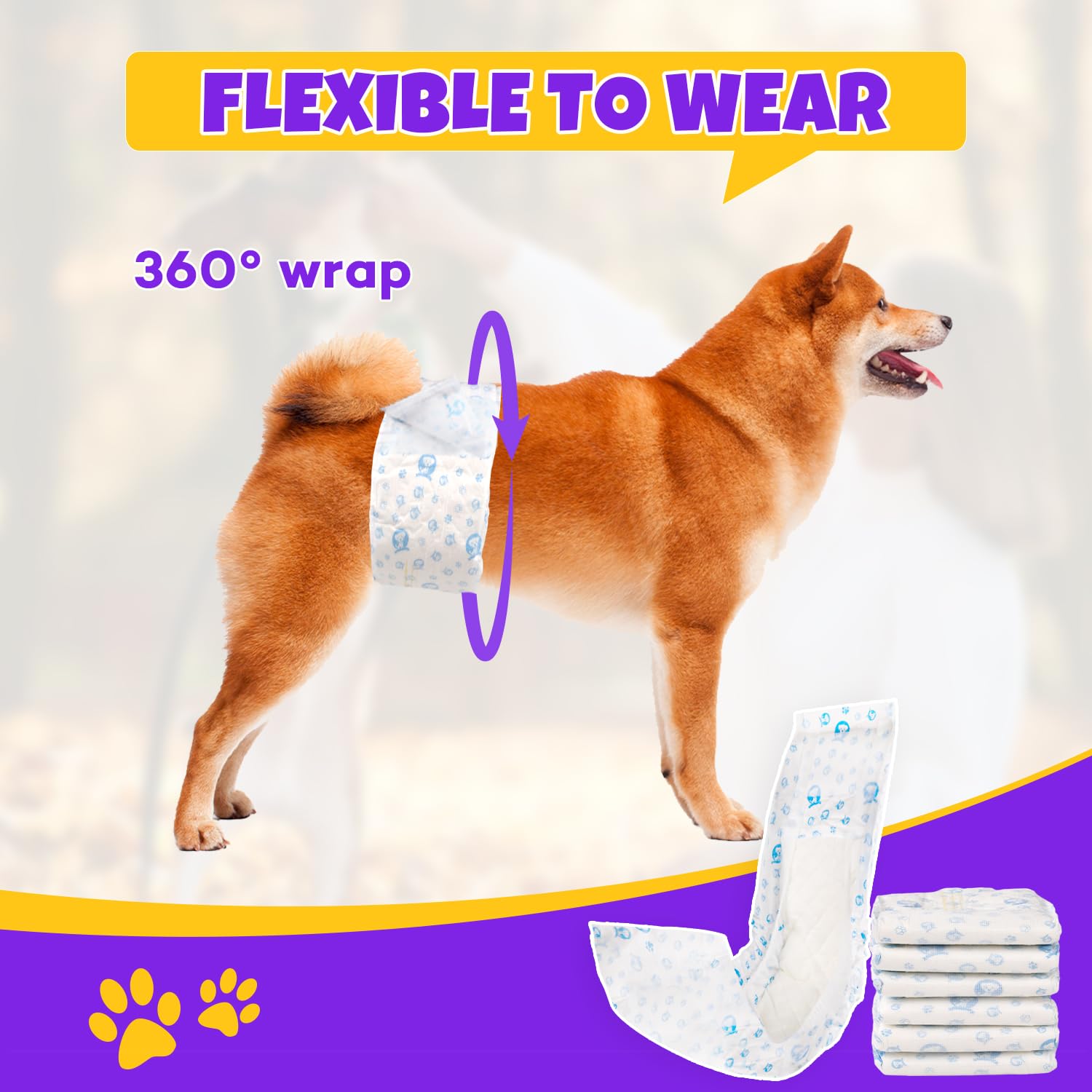 BURVAGY puppy and doggie diaper ideal for indoor training and mess control