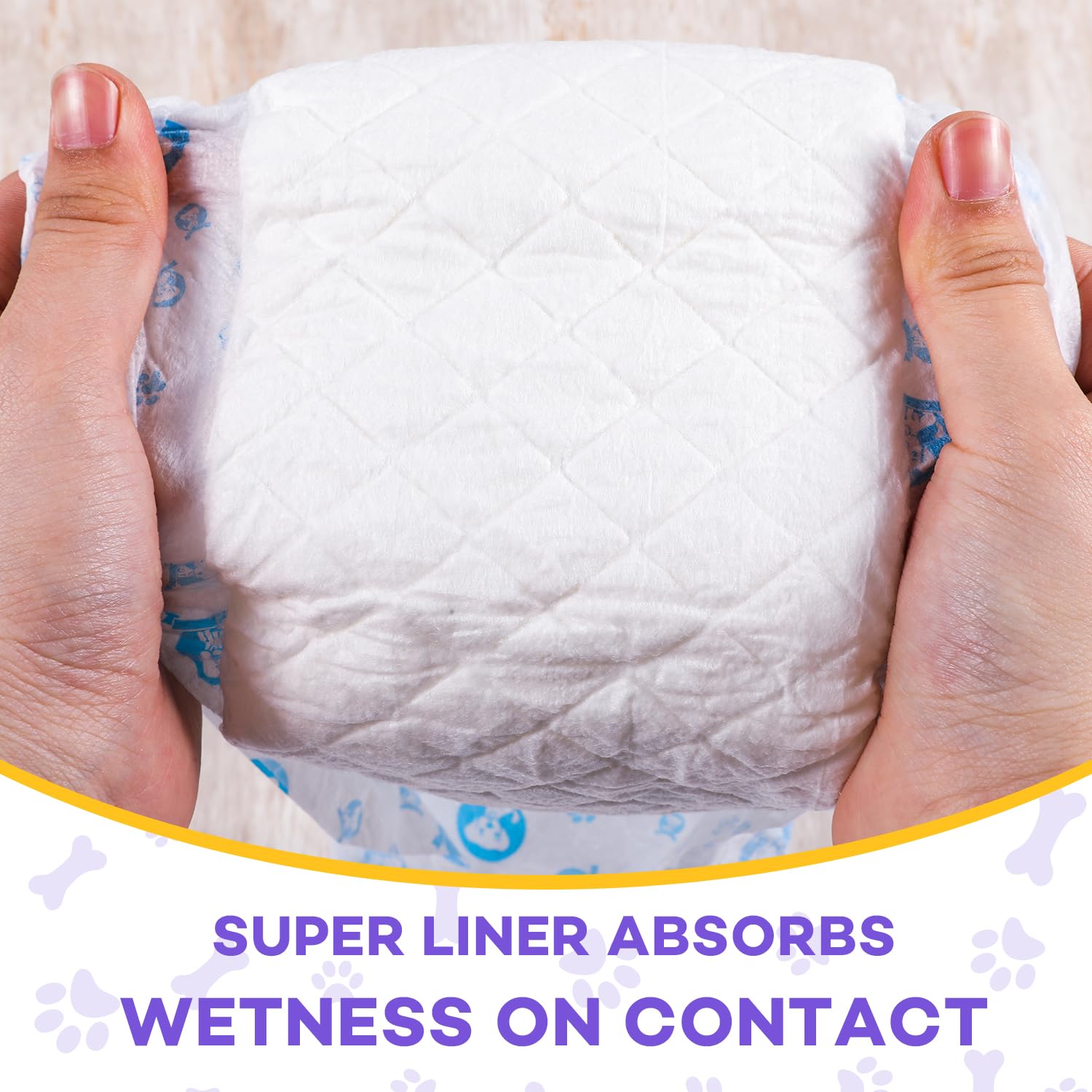 BURVAGY ultra absorbent core turns liquid into gel for long wear