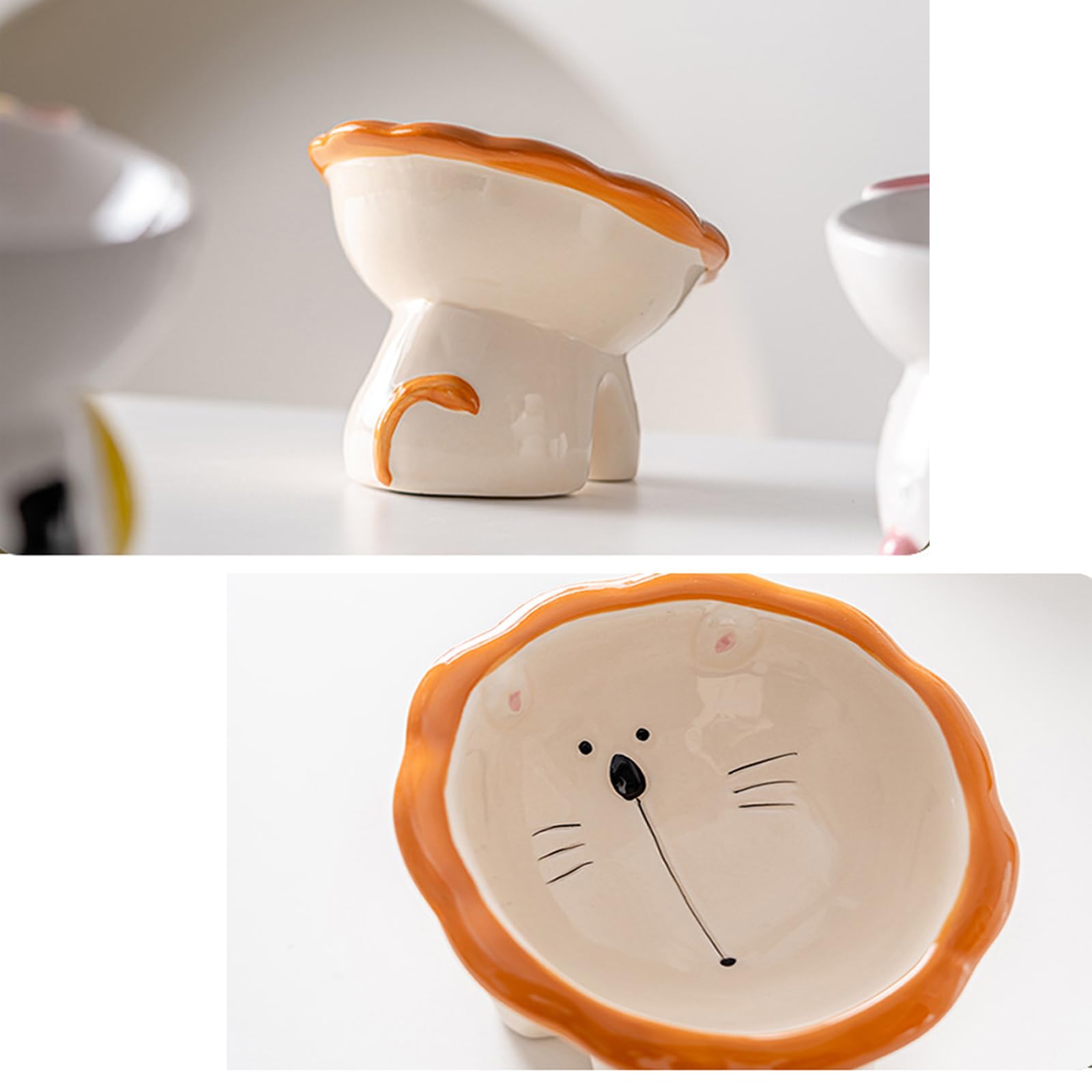 Busnos decorative cat bowl adds charm to home dining area