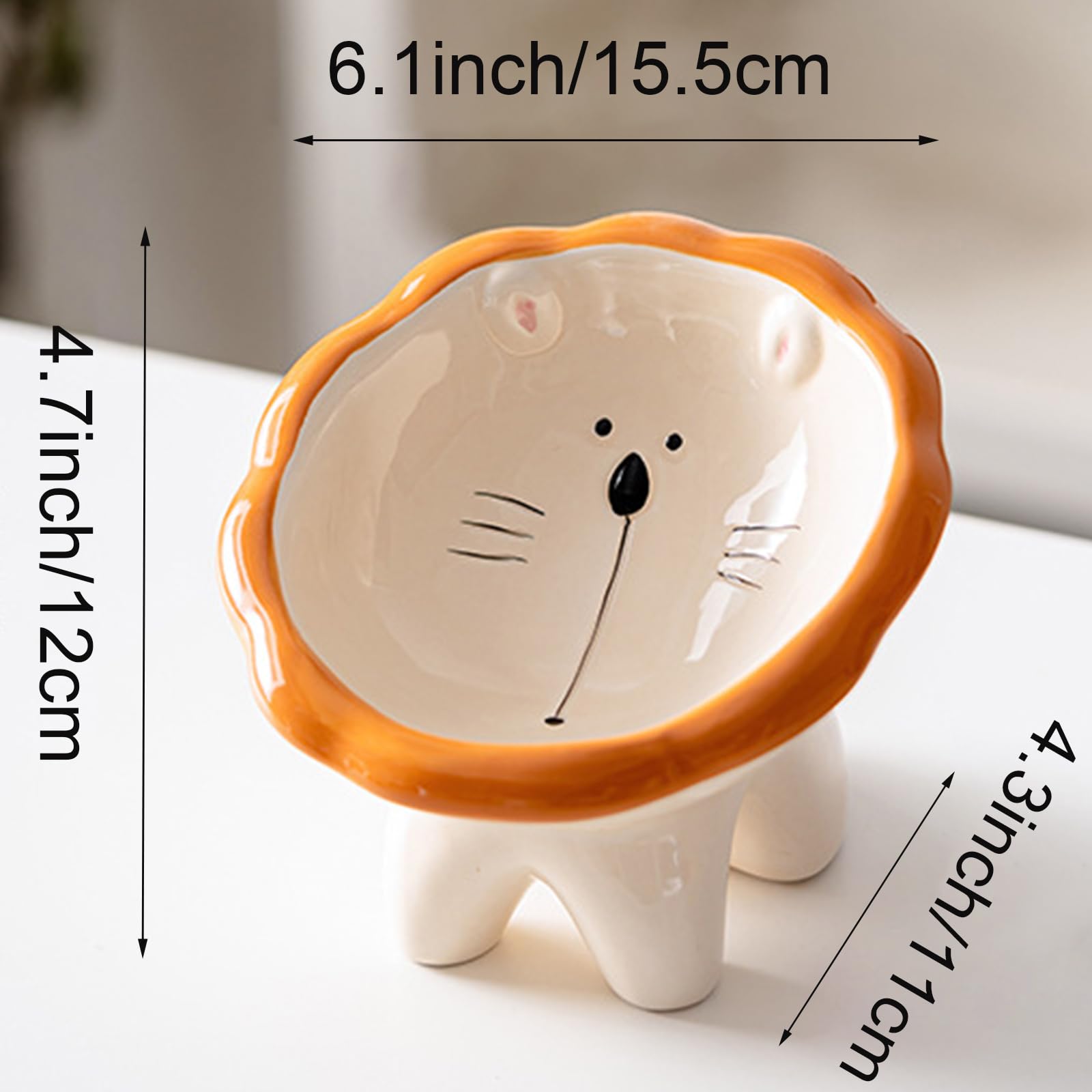 Busnos whisker-friendly cat bowl keeps whiskers comfortable during meals