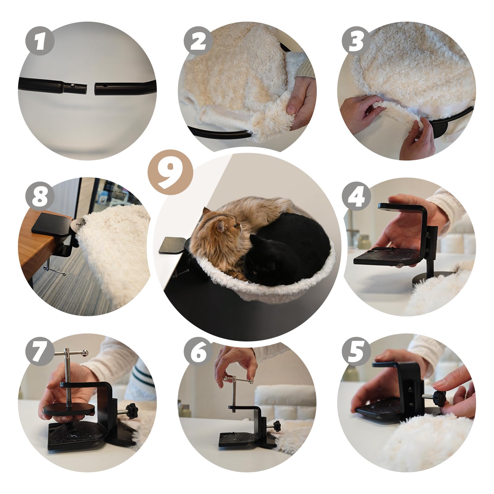ButtonwoodNest desk setup office-friendly view showcases compact cat furniture.