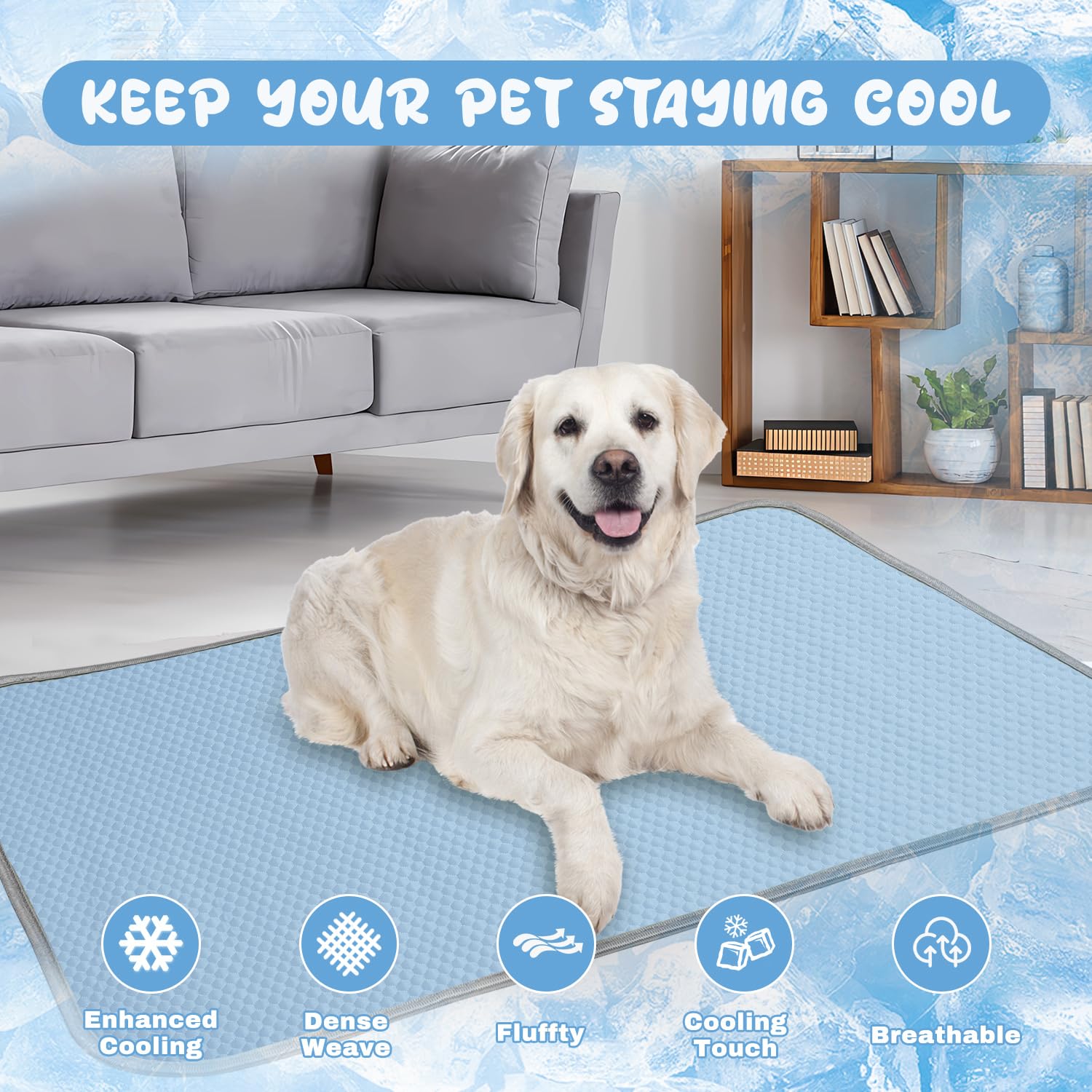 Buvlnee cooling mat folded portable demonstrates easy transport for travel.